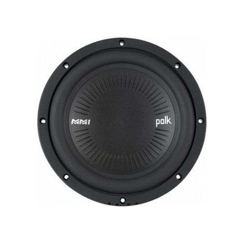 Polk Audio - MM1 Series 8" Single-Voice-Coil 4-Ohm Subwoofer - Black-Front_Standard 