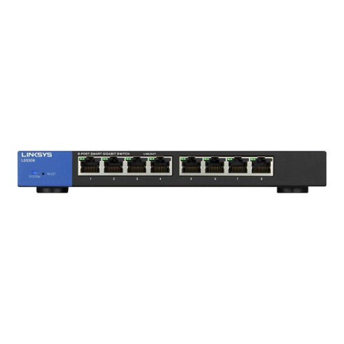 Linksys Business 8-Port Gigabit Smart Desktop Switch - Black INTERNATIONAL SHIPPING