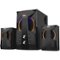 QFX - Powered Wireless Bookshelf Speaker System (Pair) - Black-Front_Standard