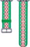Dynex™ - Holiday Sweater Nylon Band for Apple Watch 42, 44, 45mm (Series 1-8) and Apple Watch Ultra 49mm - Green/Red/White-Angle_Standard