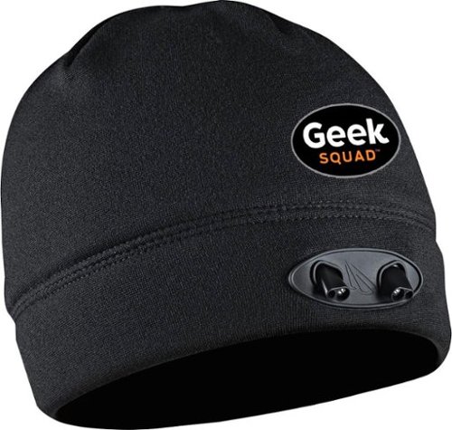  Panther Vision - Geek Squad POWERCAP LED Lined Fleece Beanie - Black