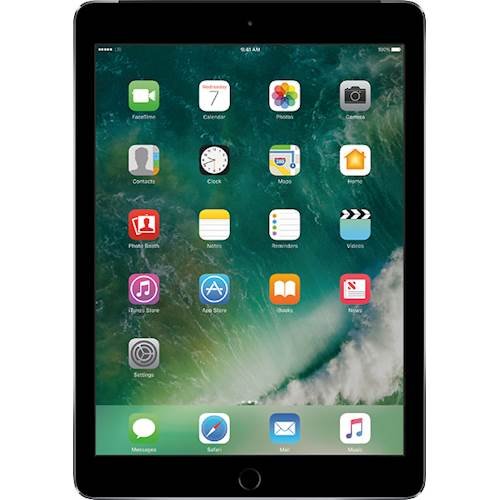 Apple - Refurbished iPad Air 2 with Wi-Fi + Cellular - 16GB (T-Mobile) - Silver-Front_Standard 