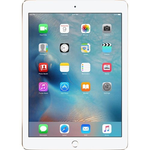 Apple - Pre-Owned iPad Air 2 with Wi-Fi + Cellular - 128GB (AT&T)-Front_Standard 