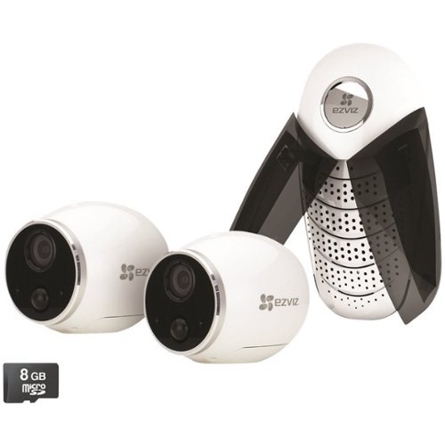  EZVIZ - 6-Channel, 2-Camera Indoor/Outdoor Wireless 720p DVR Surveillance System