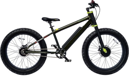 Rebel X9 26" Electric Bike - Dark Green Metallic-Front_Standard