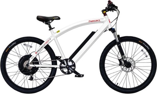 Phantom XRS 400 26" Electric Bike - Gloss White-Front_Standard 