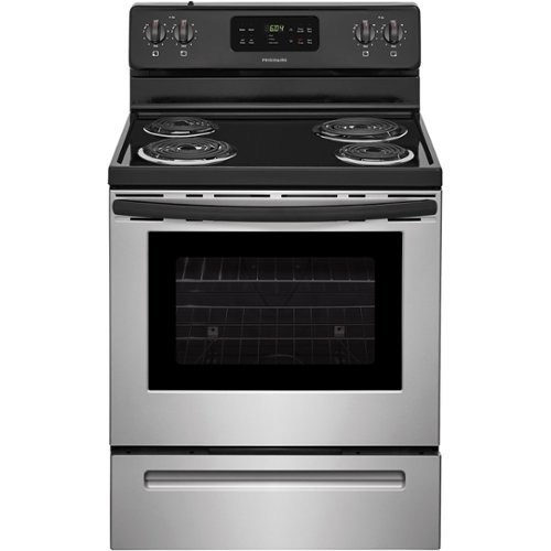 Frigidaire - 5.3 Cu. Ft. Self-Cleaning Freestanding Electric Range - Silver-Front_Standard 