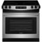 Frigidaire - 4.6 Cu. Ft. Self-Cleaning Drop-In Electric Range - Stainless Steel-Front_Standard