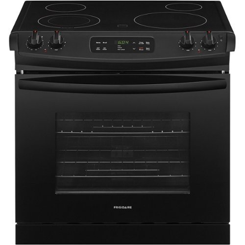 Frigidaire - 4.6 Cu. Ft. Self-Cleaning Drop-In Electric Range - Black-Front_Standard 