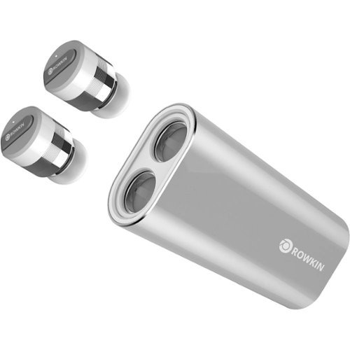 Rowkin - Bit Charge Stereo True Wireless In-Ear Headphones - Silver-Front_Standard 