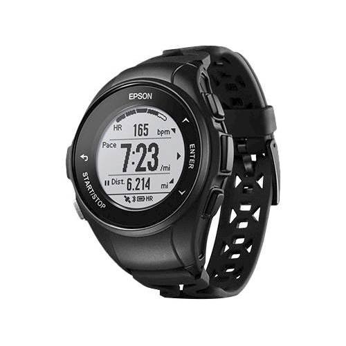  Epson - ProSense 57 GPS Heart Rate Monitor Watch - Black