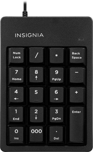  Insignia™ - Wired Keypad - Black