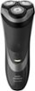 Philips Norelco - Series 3000 Wet/Dry Electric Shaver - Precision Black/Black Metallic Chrome-Angle_Standard