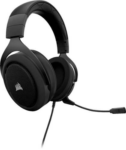  CORSAIR - HS60 Wired Stereo Gaming Headset for PC, Xbox One, PlayStation 4, Nintendo Switch and Mobile Devices - Carbon