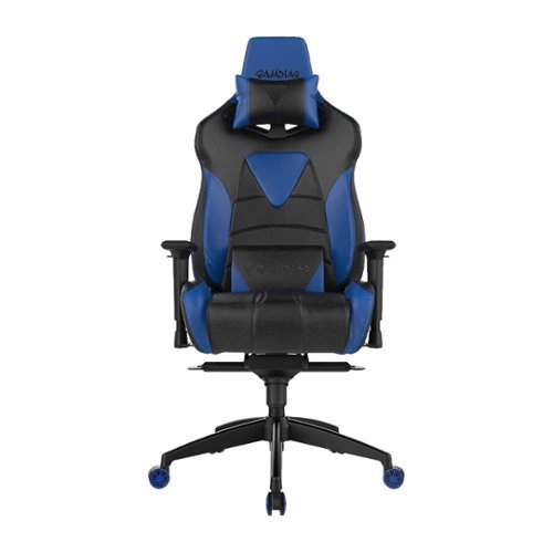 GAMDIAS - Achilles M1 Gaming Chair - Black/Blue-Front_Standard 