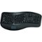 Adesso - Tru-Form WKB-4500UB Ergonomic Full-size Wireless Membrane Keyboard with Touchpad - Black-Front_Standard