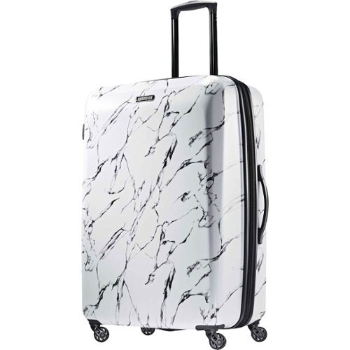 American Tourister - Moonlight 28" Expandable Spinner Suitcase - Marble-Front_Standard 
