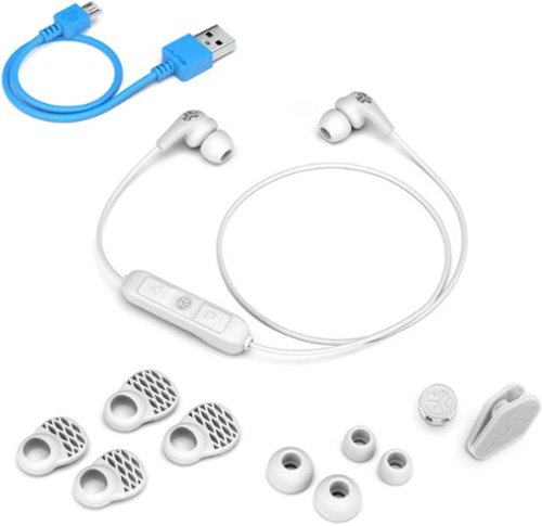 JLab JBuds Pro Signature Wireless Earbud Headphones - White/Gray GLOBAL SHIPPING