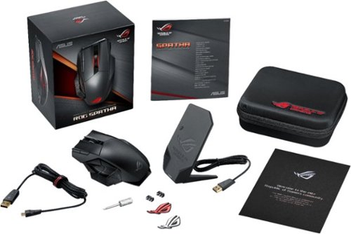 ASUS Wireless Laser Gaming Mouse - Titanium Black WORLDWIDE DELIVERY