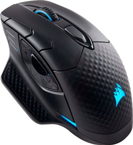  CORSAIR - DARK CORE SE Wireless Gaming 9 Button Optical Mouse with RGB Lighting and Qi Wireless Charging