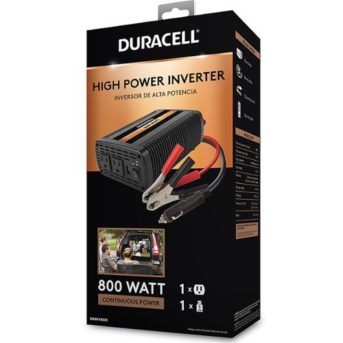 Duracell 800W High Power Inverter with USB Port - Black WHERE TO BUY