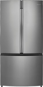 Insignia™ - 26.6 Cu. Ft. French Door Refrigerator - Stainless steel - Front_Standard