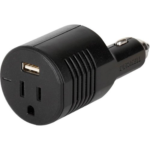 Duracell - 65W Micro Power Inverter - Black-Front_Standard 