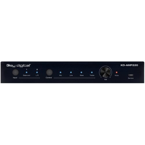 Key Digital - 40W 2.0-Ch. Amplifier - Black