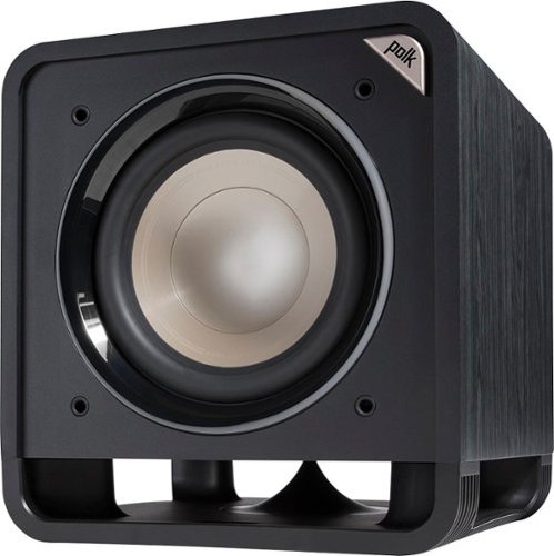 Polk Audio - HTS 10 Powered Subwoofer, Power Port, 10" Woofer, 200W Peak Power Ultimate Home Theater Experience - Black