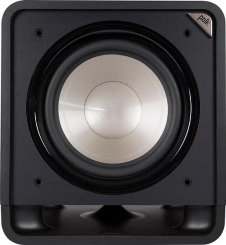 Polk Audio - 12" 200W Powered Subwoofer - Black Washed Walnut