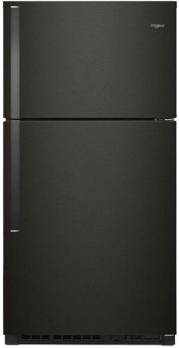 Photos - Fridge Whirlpool  21.3 Cu. Ft. Top-Freezer Refrigerator - Black Stainless Steel 