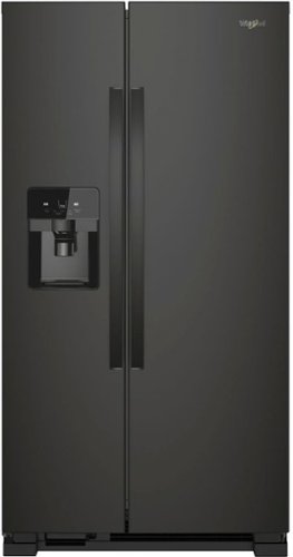Photos - Fridge Whirlpool  24.5 Cu. Ft. Side-by-Side Refrigerator - Black Stainless Steel 