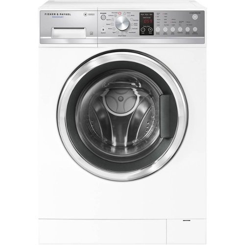Fisher & Paykel - 2.4 Cu. Ft. Stackable Front Load Washer with Steam - White