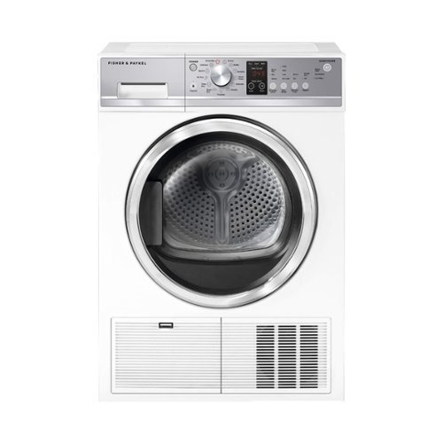 Fisher & Paykel - 4.0 Cu. Ft. Stackable Electric Dryer with Ventless Drying - White