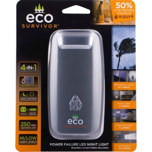 EcoSurvivor Power Failure LED Night Light - Gray WHERE TO BUY