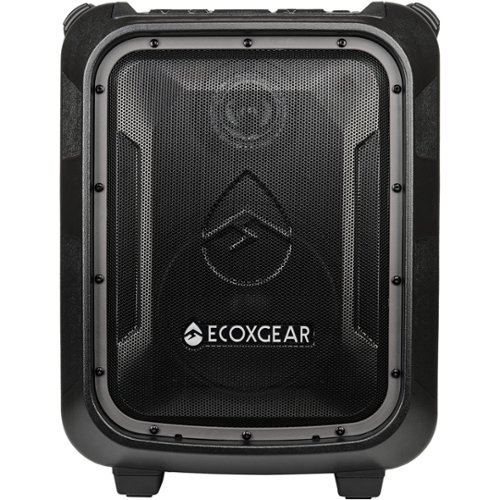 ECOXGEAR - EcoBoulder Plus 100W 3-Way PA Speaker - Gray-Front_Standard 