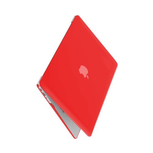 iBenzer - Neon Party Top and Rear Cover for 13.3" Apple® MacBook® Air - Red-Front_Standard 