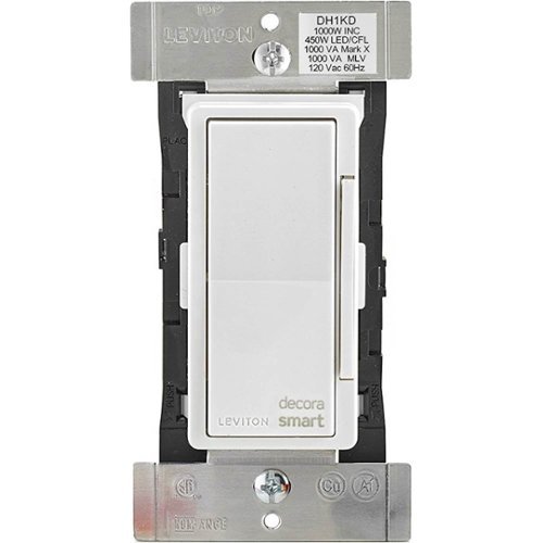 Leviton - 1000W Decora Smart™ Dimmer with HomeKit™ Technology - White-Front_Standard 