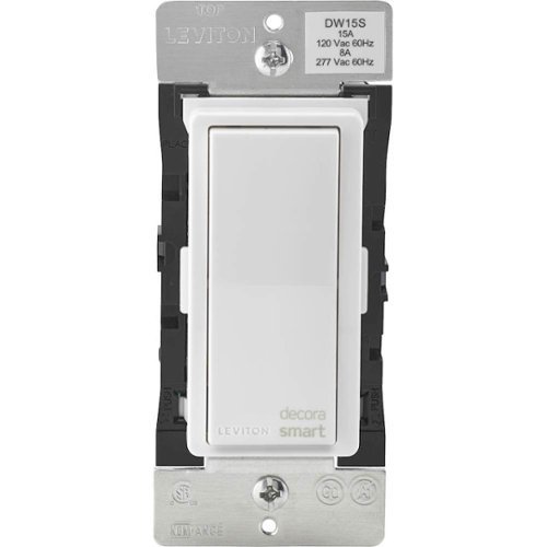 Leviton - Decora Smart™ Wi-Fi Switch - White-Front_Standard 