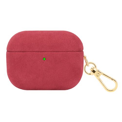  SaharaCase - Apple Airpods Pro 3 (2025) Case | Italian Suede Leather | Premium Finish | Indy Series - Suede Red