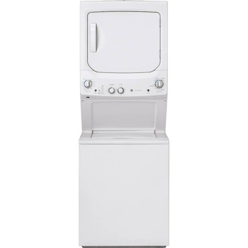 GE - 3.8 Cu. Ft. Top Load Washer and 5.9 Cu. Ft. Gas Dryer Laundry Center - White