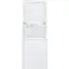 Front. GE - 3.8 Cu. Ft. Top Load Washer and 5.9 Cu. Ft. Electric Dryer Laundry Center with Long Vent Drying - White.