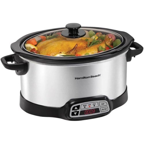 Hamilton Beach - 6qt Slow Cooker - Stainless Steel
