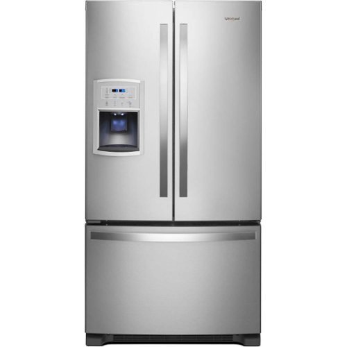 Whirlpool - 19.7 Cu. Ft. French Door Counter-Depth Refrigerator - Stainless Steel