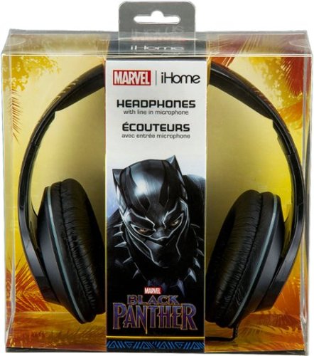 KIDdesigns eKids Panther Co Branded Headphones - Black WORLDWIDE DELIVERY