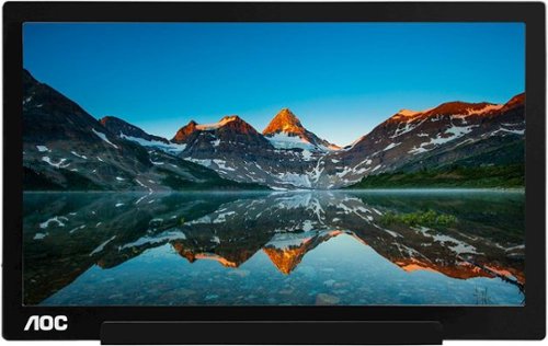 AOC - I1601FWUX 15.6" IPS LED FHD USB Type-C Monitor - Black/Silver-Front_Standard 