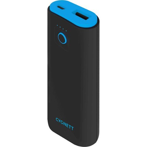  Cygnett - InCharge 5000 mAh Portable Charger for Most USB-Enabled Devices - Black/Blue