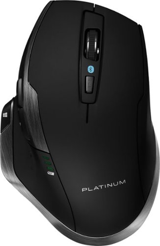 Platinum™ - Bluetooth Laser/Optical Mouse - Wireless - Black-Front_Standard 