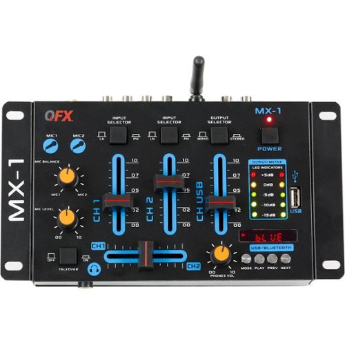 Professional 2-Channel DJ Mixer-Front_Standard 
