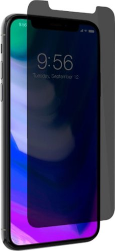  ZAGG - InvisibleShield Privacy Glass Screen Protector for Apple® iPhone® X and XS - Transparent